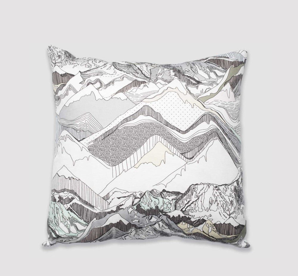 Nadine Nevitt Mountain Throw Pillow Sea To Sky Vancouver