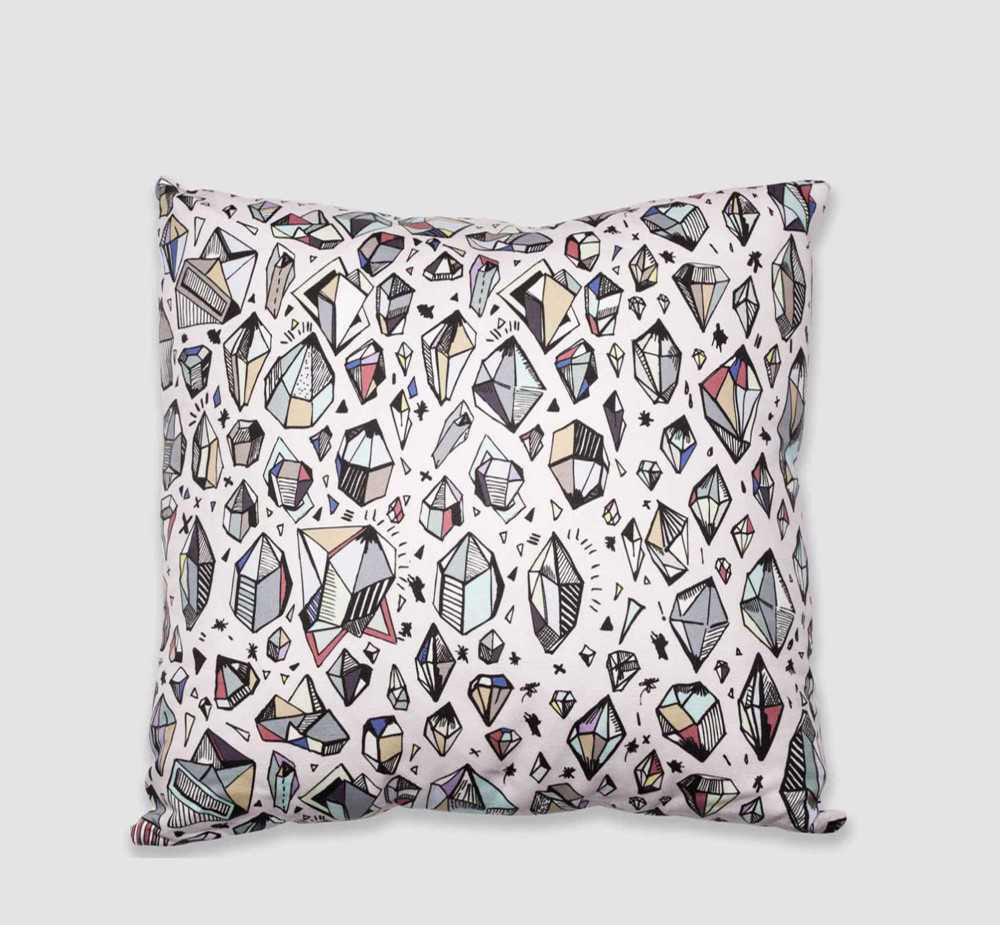 Nadine Nevitt Crystal Throw Pillow Vancouver