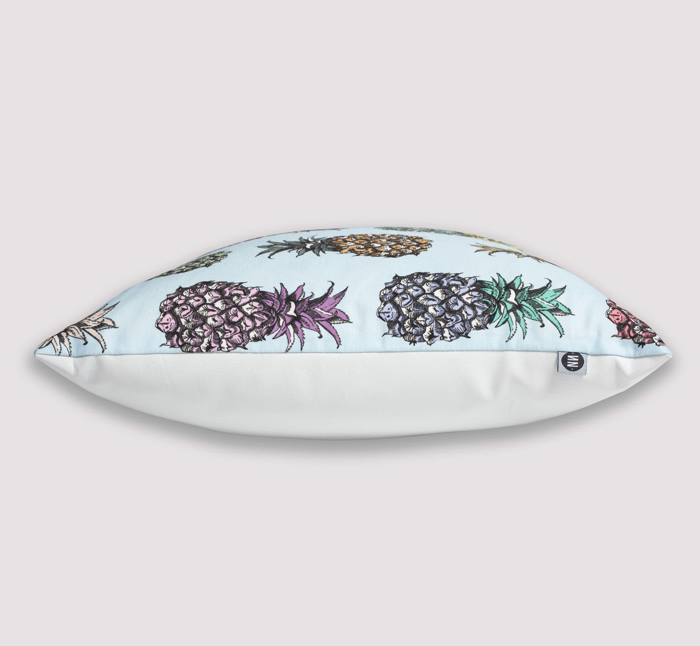 throw pillow | crystal | side view | bedface