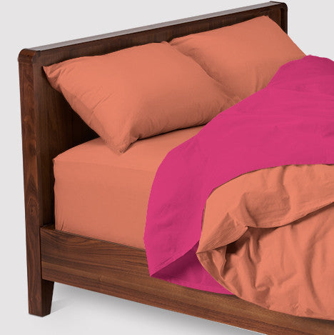 super sleep set | sunset | wood bed | bedface